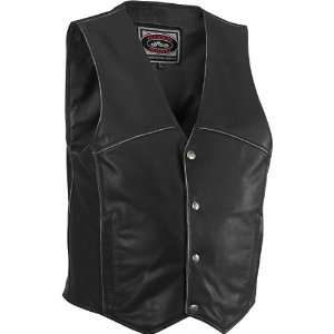  River Road Rambler Distressed Leather Motorcycle Vest 