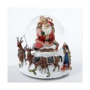 Musical Santa Claus in Chimney with Reindeer Christmas 