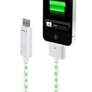   Up Visible Green Smart Charger Sync Cable for Apple iPhone iPad  