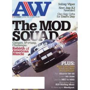  Vintage Magazine Jun 15 2009 AutoWeek 