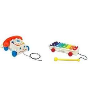  Fisher Price Classic Chatter Telephone & Xylophone Case 