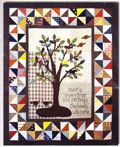 The Bird Tree   NEW applique and pieced quilt pattern  