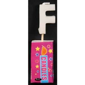  Letter F Candle Assorted Colors Toys & Games