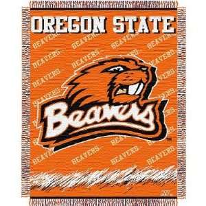  Oregon State Beavers Triple Woven Jacquard NCAA Throw (017 