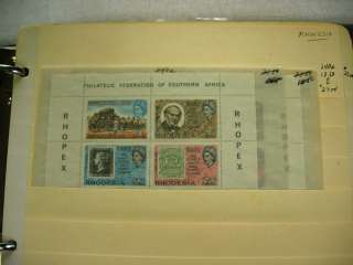 WW, BRITISH COLONIES, Mint Souvenir Sheets & Stamps in stockpages 