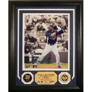  Carl Crawford 24KT Gold Coin Photo Mint 
