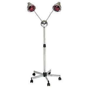  PIBBS 2 Headed Lamp with Deluxe Base Chrome Arms (Model 