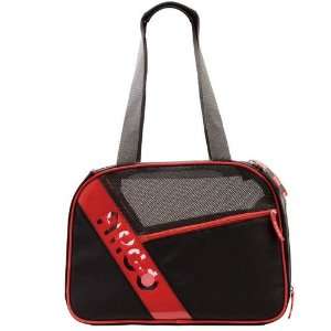Teafco Argo City Pet Medium Airline Approved Pet Carrier in Black with 