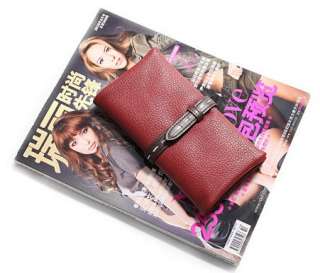 Genuine Leather Womens Clutch Wallet Purse Notecase  