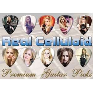 Avril Lavigne Premium Guitar Picks Silver X 10 Medium