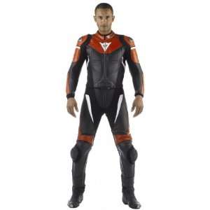  DAINESE AVRO 2 PC SUIT BLACK/RED/WHITE 44 USA/54 EURO 