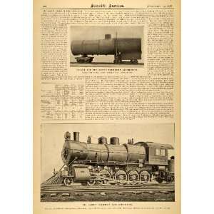  1898 Article Scientific Largest Locomotive Ever Decapod 