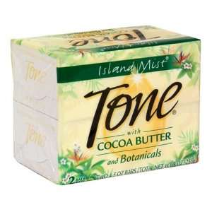 Tone Bath Bars with Cocoa Butter and Botanicals, Island Mist, 2   4.5 