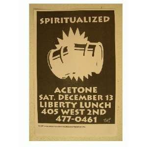  Spiritualized Handbill Poster Liberty Lunch Everything 