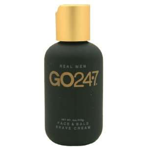  Go24 7 Real Men Face & Bald Shave Cream 4oz Beauty