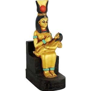  Miniature seated Isis nursing Horus, 4 inch H   E 325GP 