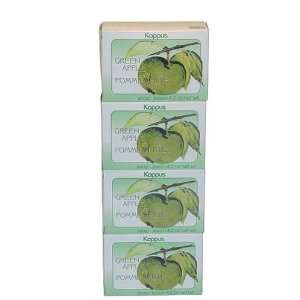   Kappus Green Apple milled cream soap   boxed, 4 X 4.2 ounces. Beauty