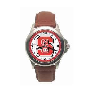   State Wolfpack Playmaker Watch with Leather Band