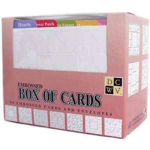  Box Of Cards & Envelopes Embossed A2 Size 40/Pkg   630682 