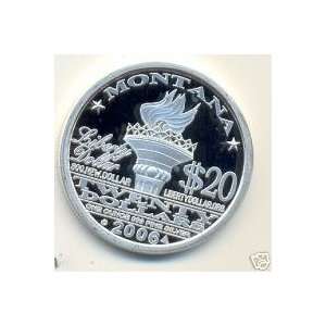  2006 Montana $20 Silver Liberty By Norfed 