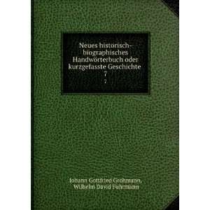   Wilhelm David Fuhrmann Johann Gottfried Grohmann Books