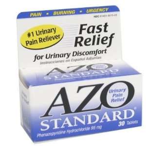 Amerifit, AZO Standard Urinary Pain Relief 30 Tablets 