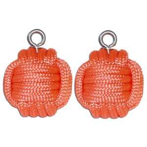  Pair of Nylon Rope Monkeyfist Poi Heads Toys & Games