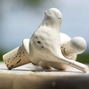  Fair Trade Ceramic Bird Bottle Stopper