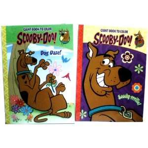  Scooby Doo 2 Coloring Book Set Dog Daze and Scooby 