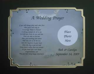 WEDDING PRAYER PERSONALIZED GIFT FOR BRIDE & GROOM  