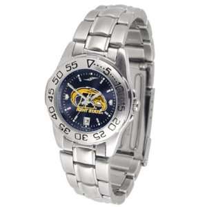 Kent State Golden Flashes Sport AnoChrome Ladies Watch with Steel Band 