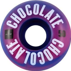  Chocolate League Swirls 50mm Blue Pink Skate Wheels 