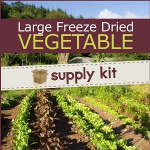 Large Freeze Dried Vegetable Supply Kit (10 lbs)  Grocery 