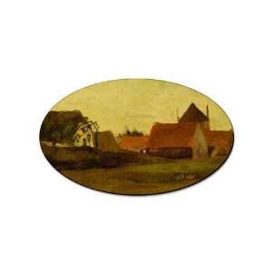 Farmhouses in Loosduinen near The Hague at Twilight By Vincent Van 