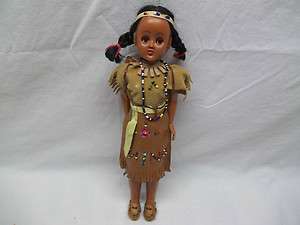   American Indian Girl Doll Baby Twin Babies Papoose Toy 12  