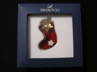 Swarovski 2010 Twinkling Stocking Crystal Ornament NIB  