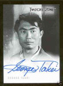 Twilight Zone A 51/53 George Takei Autograph/Auto Card  