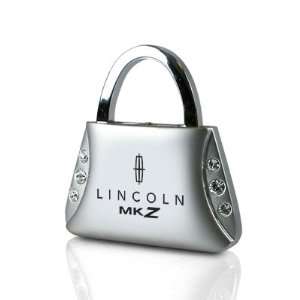 Lincoln MKZ Clear Crystals Purse Shape Key Chain