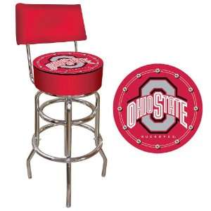   Bar Stool with Back   Game Room Products Pub Stool NCAA   Colleges
