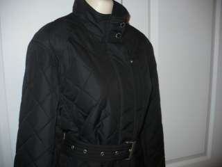 NEW RALPH LAUREN WOMEN QUILTED BARN JACKET COAT XL BLACK NWT $199 