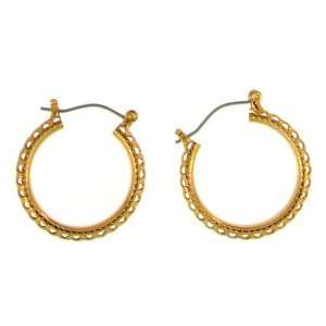 com 1 Filigree Hoops with Stainless Steel Pincatch Closure, Gpe, Usa 