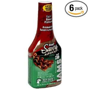 Iams Savory Sauce Sizzlin Bacon Flavor, 19.5 Ounce (Pack of 6 