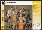 GUNSMOKE TV Show Cast Actors Stars GROLIER PICTURE CARD