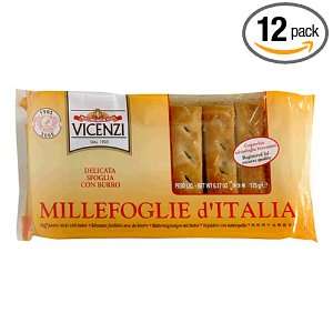 Vicenzi Millefoglie Puff Pastry, 6.1 Ounces (Pack of 12)  