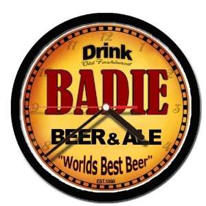  BADIE beer and ale wall clock 