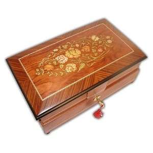  Grand Double Level Musical Jewelry Box with Exquisite 