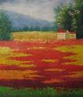 tuscan landscape oil painting  