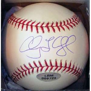  Aubrey Huff Autographed OML Ball Middle Initial Sports 