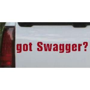 got Swagger Funny Car Window Wall Laptop Decal Sticker    Red 56in X 8 