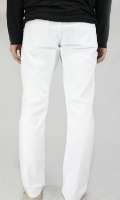 New Slim White Stretch Solo Jeans Classic Made in USA Mens 26 38 NWT 